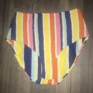 Rescent Rive,striped high waisted swimwear.size M.
